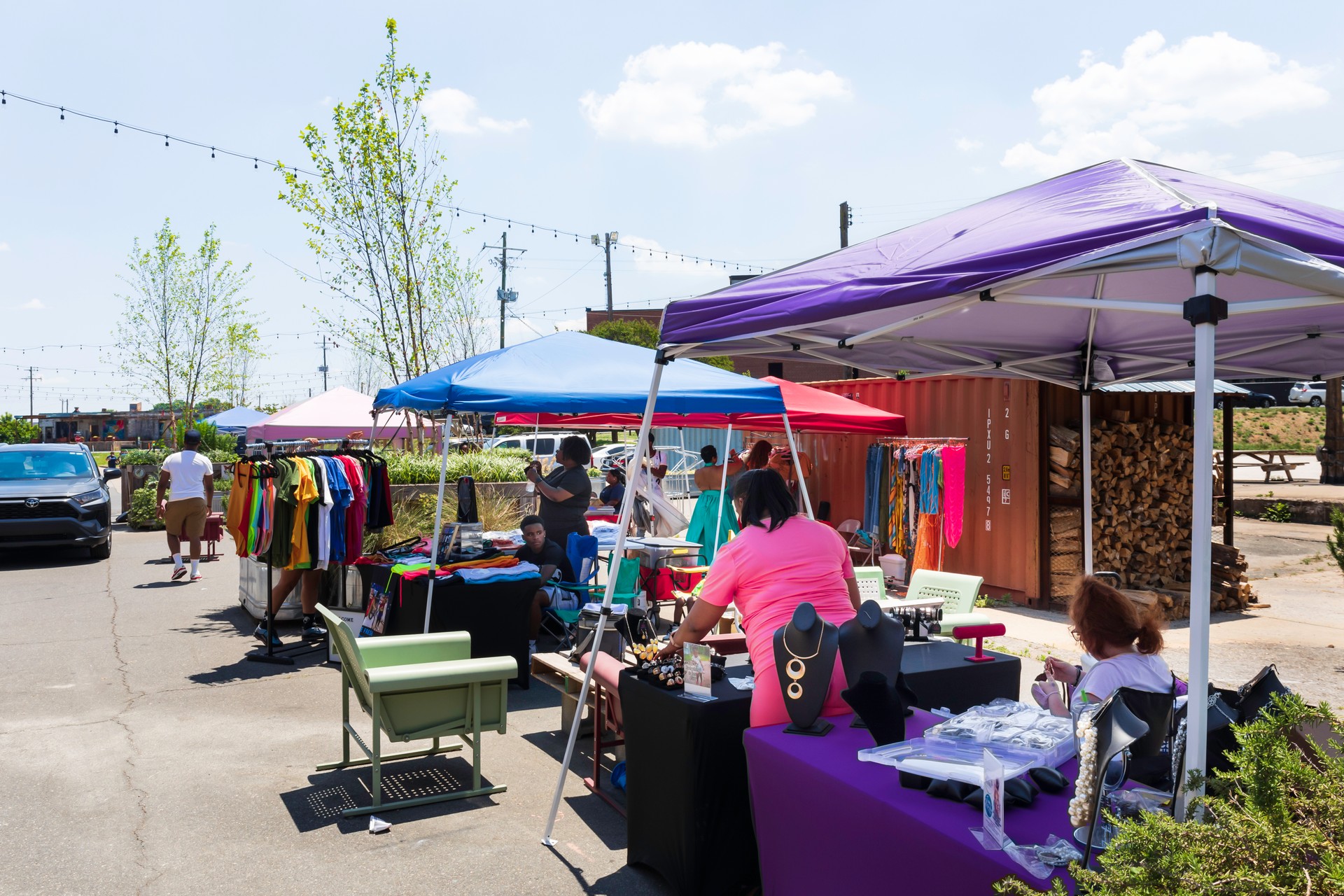 Vendors on Sunday at Camp North End, Charlotte